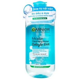 Nước tẩy trang cho da dầu, mụn Garnier Skin Naturals Micellar 400ml