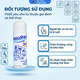 Chai xịt lạnh Frigofast Spray 200ml giúp giảm đau bong gân, căng cơ, giãn dây chằng 4