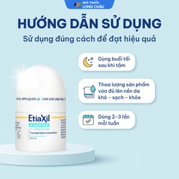 Lăn khử mùi cơ thể Etiaxil Detranspirant Aisselles Peaux Sensibles dành cho da nhạy cảm (15ml) 5