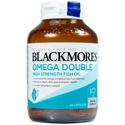 Viên hỗ trợ cho tim, mắt và da Blackmores Omega Double High Strength Fish Oil (90 viên)