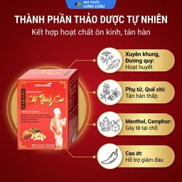 Cao dán giảm đau Chỉ Thống Cao giúp giảm đau cổ, đau mỏi vai gáy, đau lưng (20 gói) 3
