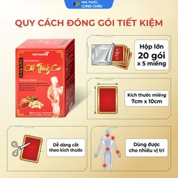 Cao dán giảm đau Chỉ Thống Cao giúp giảm đau cổ, đau mỏi vai gáy, đau lưng (20 gói) 4