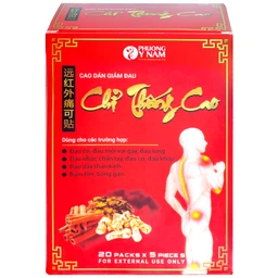 Cao dán giảm đau Chỉ Thống Cao (20 gói) giúp giảm đau cổ, đau mỏi vai gáy, đau lưng 