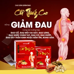 Cao dán giảm đau Chỉ Thống Cao giúp giảm đau cổ, đau mỏi vai gáy, đau lưng (20 gói) 2