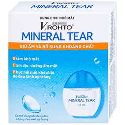 Nhỏ mắt V.Rohto Mineral Tear 13ml hỗ trợ dưỡng ẩm, bổ sung khoáng chất