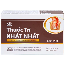 Thuốc Trĩ Nhất Nhất giảm đau rát hậu môn, làm bền vững thành mạch, điều trị các trường hợp trĩ cấp tính (3 vỉ x 10 viên)