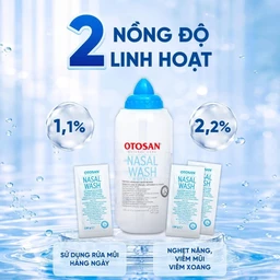 Bộ rửa mũi Otosan Nasal Wash (gồm Bình + 30 gói) làm sạch sâu, ngừa viêm xoang, viêm mũi 3