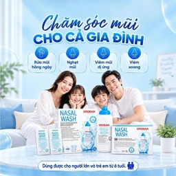 Bộ rửa mũi Otosan Nasal Wash (gồm Bình + 30 gói) làm sạch sâu, ngừa viêm xoang, viêm mũi 6