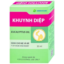 Dầu khuynh diệp Eucalyptus Oil Agimexpharm giúp giữ ấm dành cho mẹ và bé (30ml)