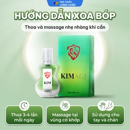 Dầu gió lăn Kimagi New Agimexpharm giúp giảm đau, giữ ấm (9ml) 5