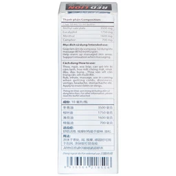 Dầu gió lăn Red Lion Medicated Oil White Agimexpharm hương Lavender & Eucalyptus giúp giảm đau, ngừa côn trùng (10ml)