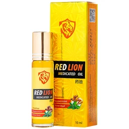 Dầu gió lăn Red Lion Medicated Oil Yellow Agimexpharm Peppermint Clove Bud (10ml)
