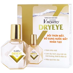 Nhỏ mắt V.Rohto Dryeye 13ml hỗ trợ bôi trơn mắt, bổ sung nước mắt nhân tạo