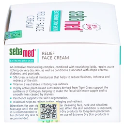 Kem bôi viêm da cơ địa Sebamed Extreme Dry Skin Relief Face Cream 5% Urea 50ml