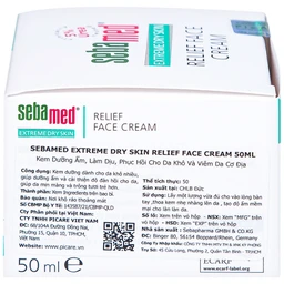 Kem bôi viêm da cơ địa Sebamed Extreme Dry Skin Relief Face Cream 5% Urea 50ml