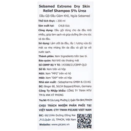 Dầu gội Sebamed Extreme Dry Skin 5% Urea giảm khô ngứa (200ml)
