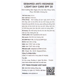 Kem dưỡng ban ngày Sebamed Anti-Redness Light Day Care dành cho da rất nhạy cảm và dễ bị đỏ (50ml)