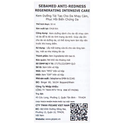 Kem dưỡng tái tạo Sebamed Anti-Redness Regenerating Intensive Care cho da nhạy cảm, da dễ bị đỏ (50ml)