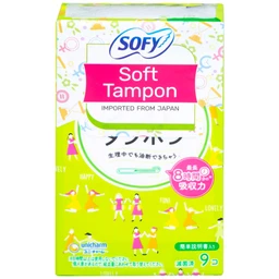 Băng vệ sinh Sofy Soft Tampon khả năng thấm hút tốt (9 miếng)