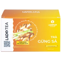 Trà Gừng Sả Premium Ladophar (20 túi lọc x 2g)