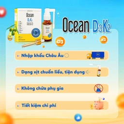 Siro giúp tăng cường hấp thu canxi Ocean D3K2 Orzax (20ml) 5