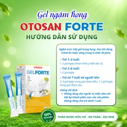 Gel ngậm họng Otosan Throat Gel Forte 14 gói x 10ml hỗ trợ điều trị viêm họng cấp tính 5