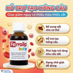 Dung dịch giúp giảm nguy cơ thiếu máu do thiếu sắt Ferrolip Baby InPharma SpA (30ml) 4