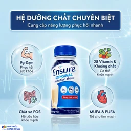 Sữa bổ sung dinh dưỡng hỗ trợ tiêu hóa Ensure Original hương vani (4 lốc x 6 chai) 4