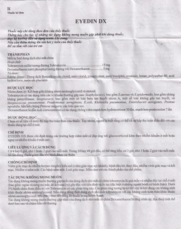 Thuốc nhỏ mắt Eyedin DX Makcur điều trị nhiểm khuẩn mắt (5ml)