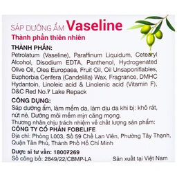 Sáp dưỡng ẩm Vaseline Rosy Lotus Fobelife làm mềm da, chống khô da (7g)