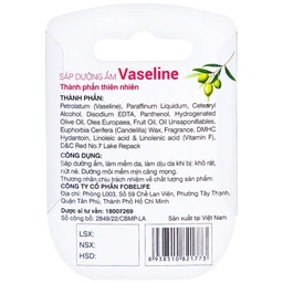 Sáp dưỡng ẩm Vaseline Rosy Lotus Fobelife làm mềm da, chống khô da (7g)