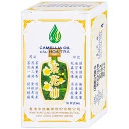 Dầu gió hoa trà Camellia 3.5ml Hong Kong Zung Seon giúp giảm cảm cúm, nghẹt mũi, chóng mặt, nhức đầu