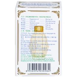 Dầu gió Song Thập Peppermint oil 5ml Hong Kong Zung Seon