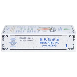 Dầu gió nóng Medicated Hong Kong Zung Seon 50ml hỗ trợ điều trị phong thấp, đau lưng nhức mỏi