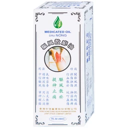 Dầu gió nóng Medicated Hong Kong Zung Seon 50ml hỗ trợ điều trị phong thấp, đau lưng nhức mỏi