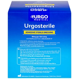 Gạc tiệt trùng Urgosterile 10x10cm (50 miếng) bảo vệ vết trầy xước, vết cắt, vết thương 