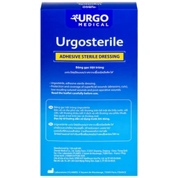 Gạc tiệt trùng Urgosterile 10x20cm (20 miếng) bảo vệ vết trầy xước, vết cắt, vết thương 