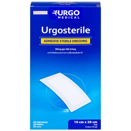 Gạc tiệt trùng Urgosterile 10x20cm (20 miếng) bảo vệ vết trầy xước, vết cắt, vết thương 