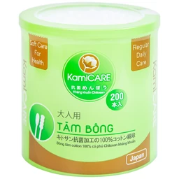 Tăm bông KamiCare vệ sinh tai, mũi (200 que)
