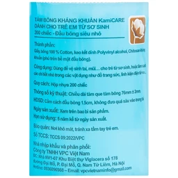 Tăm bông KamiCare hộp tròn dành cho trẻ em từ sơ sinh (200 que) 