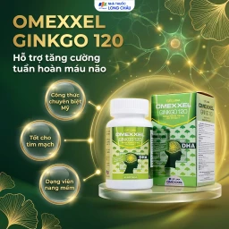 Viên uống hỗ trợ tăng tuần hoàn não, tốt cho tim mạch Omexxel Ginkgo 120 (60 viên) 2