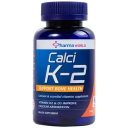 Viên uống bổ sung canxi, hỗ trợ giảm nguy cơ loãng xương Calci K-2 Pharma World (60 viên)
