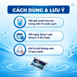 Muối rửa mũi SRK Saltmax giảm dị ứng mũi và khô mũi (30 gói) 5