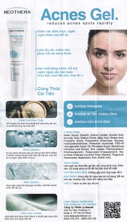 Gel bôi Neothera Acnes hỗ trợ làm giảm mụn (15ml)