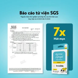 Miếng dán mụn ban ngày Derma Angel (12 miếng) hút mụn, làm lành vết thương sau mụn 