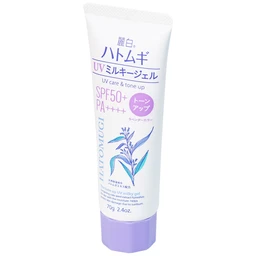 Kem chống nắng nâng tone, dưỡng ẩm Reihaku Hatomugi Tone Up UV Milky Gel SPF50+ pa++++ 70g