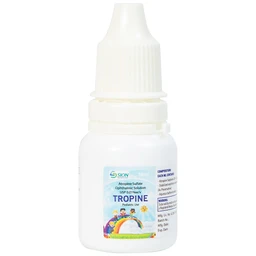 Nhỏ mắt kiểm soát cận thị Tropine India 10ml hỗ trợ kiểm soát và làm chậm sự tiến triển của bệnh cận thị ở trẻ em