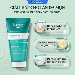 Gel rửa mặt Eucerin Dermopure Clinical Purifying Cleanser dành cho da mụn (75ml) 4