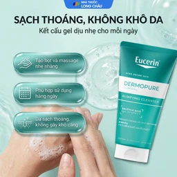Gel rửa mặt Eucerin Dermopure Clinical Purifying Cleanser dành cho da mụn (75ml) 5