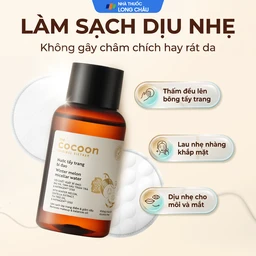 Nước tẩy trang Cocoon bí đao giúp làm sạch, loại bỏ bã nhờn (140ml) 5